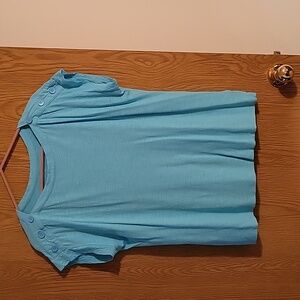 Talbots Light Blue Short Sleeve Top